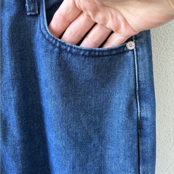 Pretty Little Things Thigh Zip Detail Straight‎ Leg Jeans Size 8 NWT Medium Wash - Picture 7 of 16